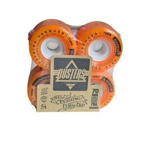 Dusters California Gliders 70MM Longboard Skateboard Wheels 78A Orange New